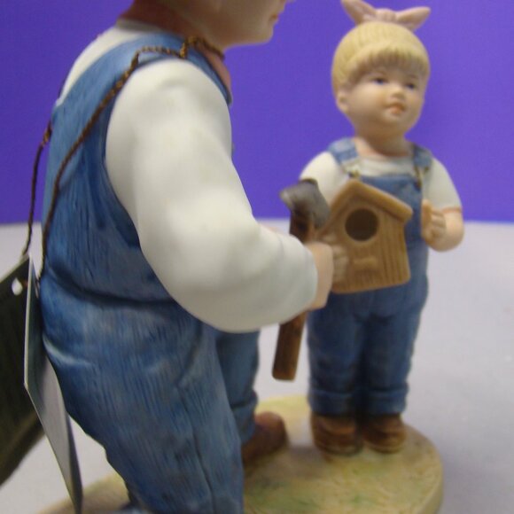 VTG Home Interiors Homco Denim Days Debbie's Dad Figurine with Tag #1515 - Picture 13 of 16
